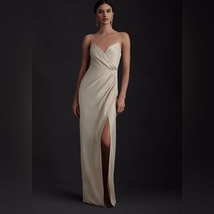 BHLDN Freya Satin Charmeuse Dress